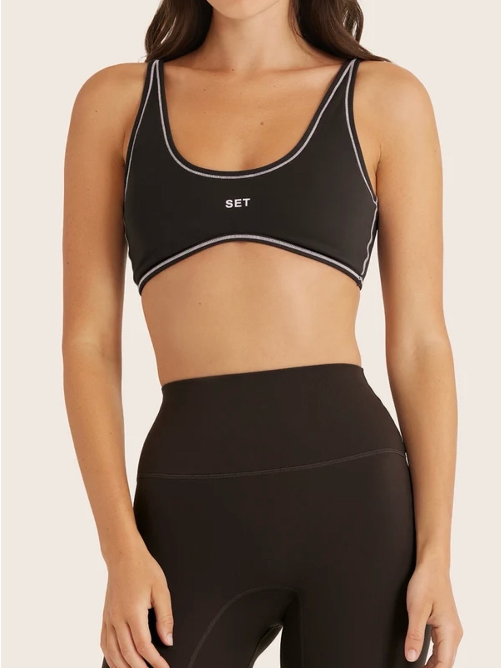 SET Active Sportbody Sport Stitch Bra – Birthday Espresso – Size M